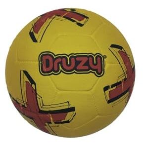 druzy kickzy football, size 5, yellow, rubber moulded